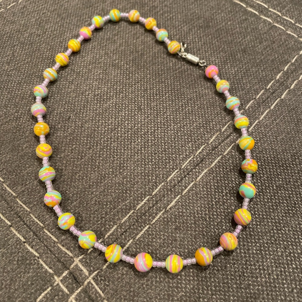FREE WITH PURCHASE Custom Tie Dye Bead Necklace!